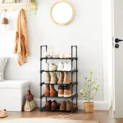 Store SONGMICS Étagère 5 niveaux noir