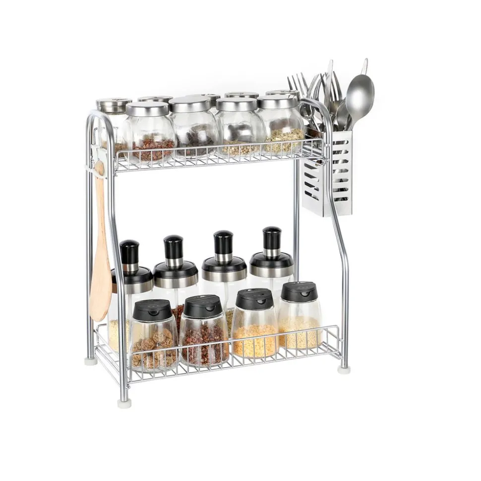 Store SONGMICS Étagère à épices à 2 niveaux