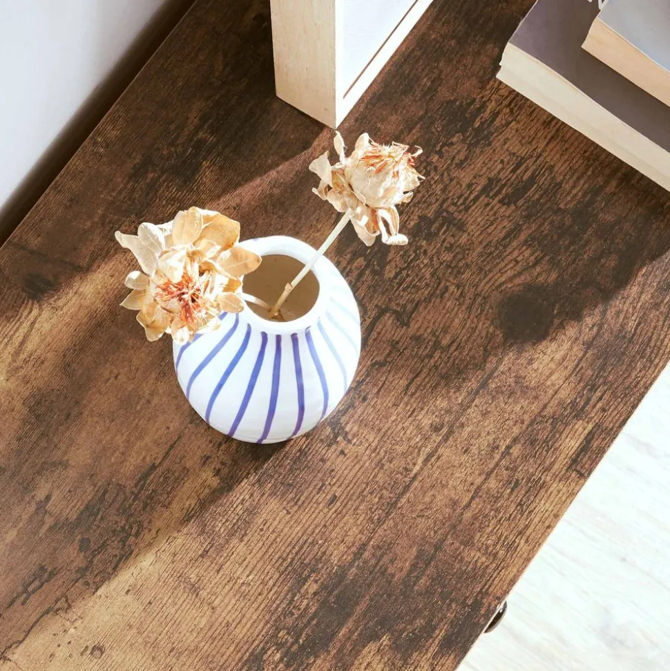 Fashion SONGMICS Étagère 4 tiroirs rustique Noir