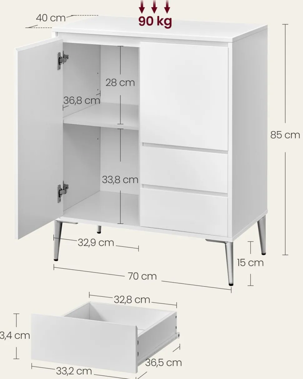 Cheap SONGMICS Étagère boîtes enfant Blanc