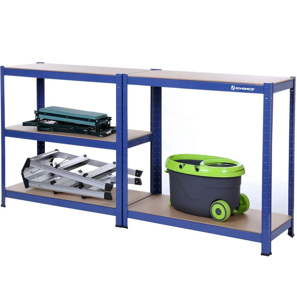 Clearance SONGMICS Étagère charge 1325 kg bleu