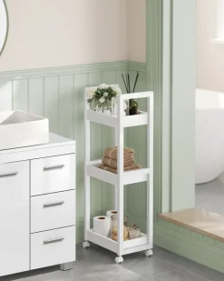 New SONGMICS Étagère chaussure 5 niveaux en métal et tissu oxford 29 x 89 x 92,5 cm 4 crochets marron rustique et noir