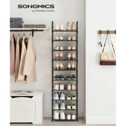 Fashion SONGMICS Étagère chaussures 10 niveaux noir