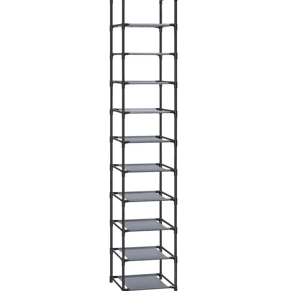 Fashion SONGMICS Étagère chaussures 10 niveaux noir