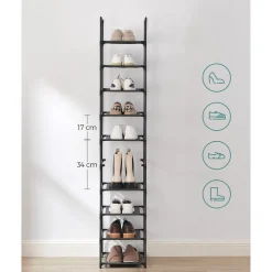 Cheap SONGMICS Étagère chaussures 10 niveaux Noir