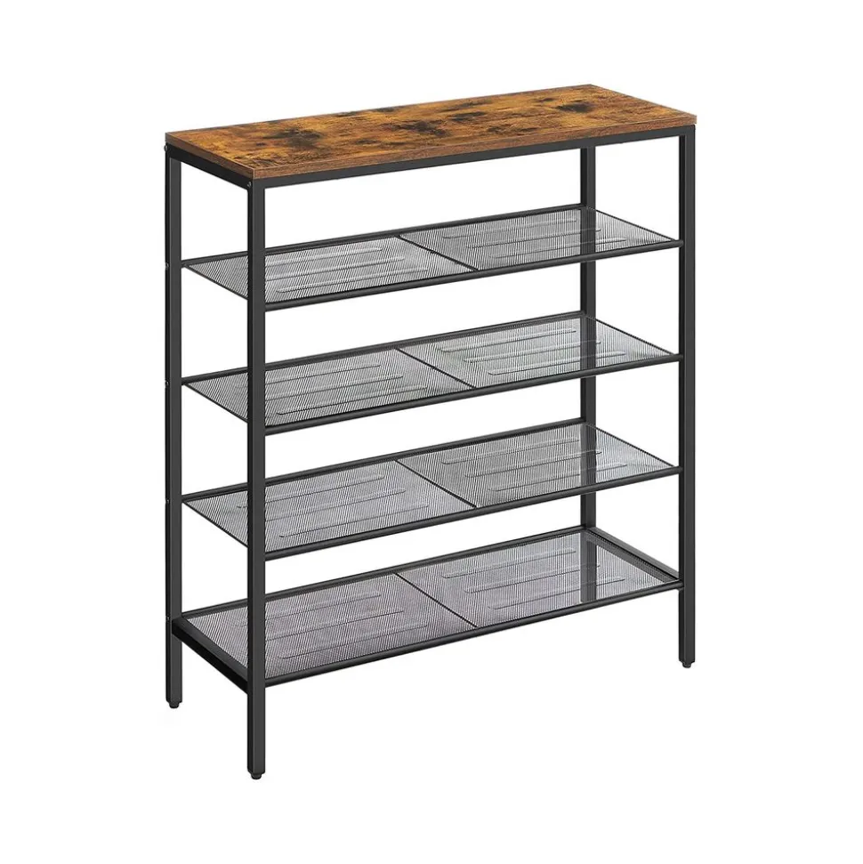 Fashion SONGMICS Étagère chaussures 5 niveaux Blanc