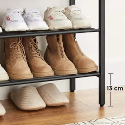 Fashion SONGMICS Étagère chaussures 5 niveaux Blanc