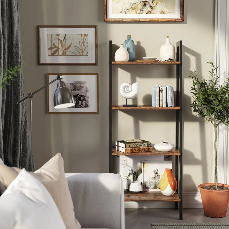 Cheap SONGMICS Étagère échelle industriel