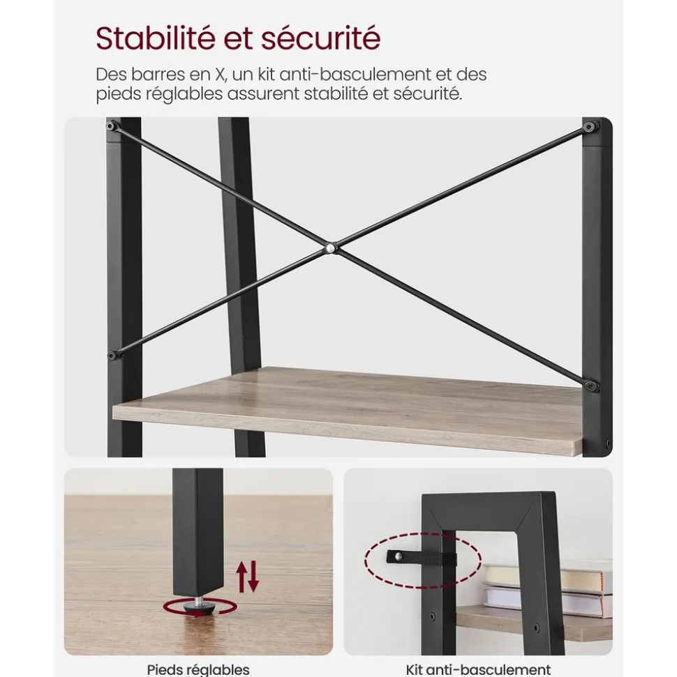 Cheap SONGMICS Étagère échelle industriel