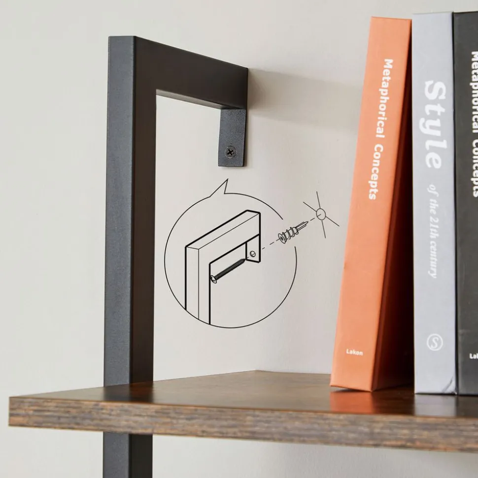 Cheap SONGMICS Étagère échelle industriel Noir