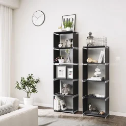 Fashion SONGMICS Étagère colonne noir