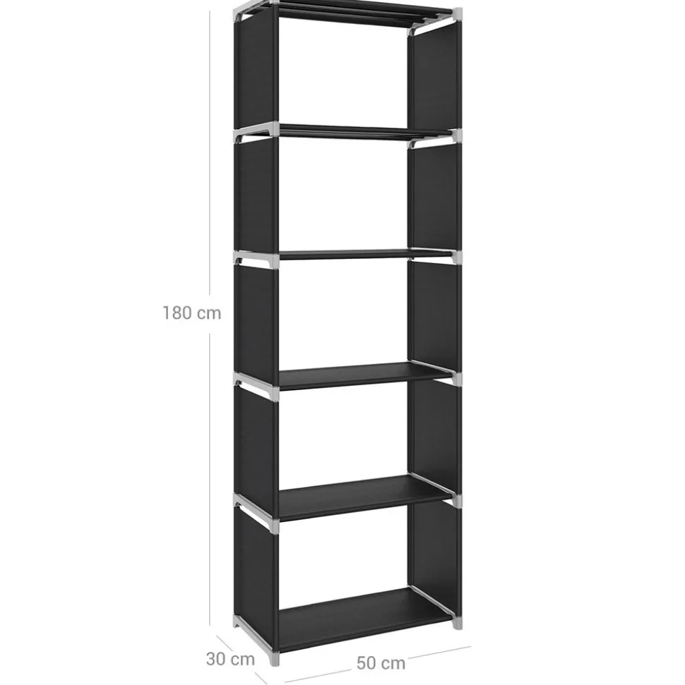 Fashion SONGMICS Étagère colonne noir