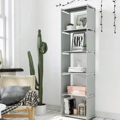 Fashion SONGMICS Étagère colonne noir