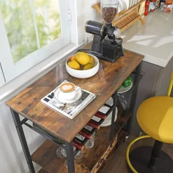 Cheap SONGMICS Étagère cuisine roues industriel Marron Rustique