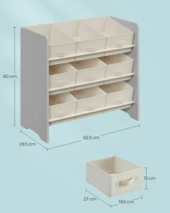 New SONGMICS Étagère d'angle à 4 niveaux gris anthracite et noir mat