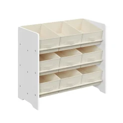 New SONGMICS Étagère d'angle à 4 niveaux gris anthracite et noir mat