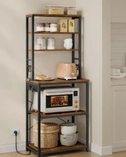 Shop SONGMICS Étagère d'angle à 5 niveaux étagère de rangement