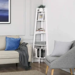 Cheap SONGMICS Étagère d'angle Blanc