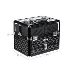 Fashion SONGMICS Étagère d'angle en verre