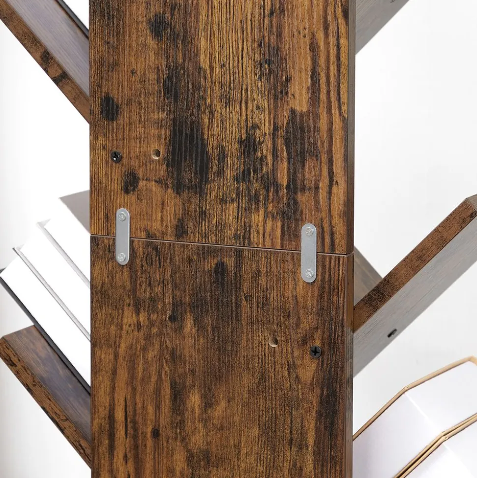 Best SONGMICS Étagère d'angle industriel Brun Vintage Noir