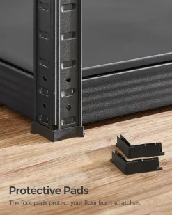 Online SONGMICS Étagère d'angle murale 5 niveaux gris