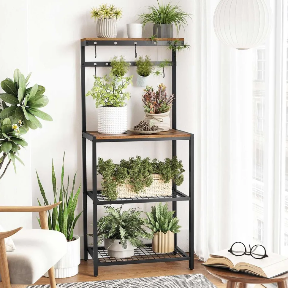 Best SONGMICS Étagère de cuisine crochets Blanc