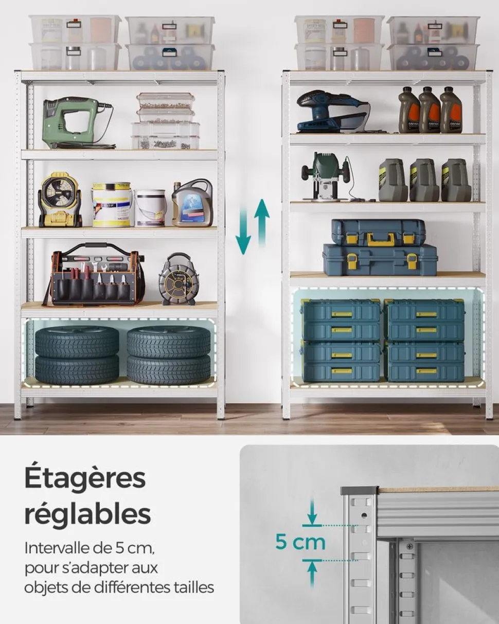 Fashion SONGMICS Étagère de cuisine industriel