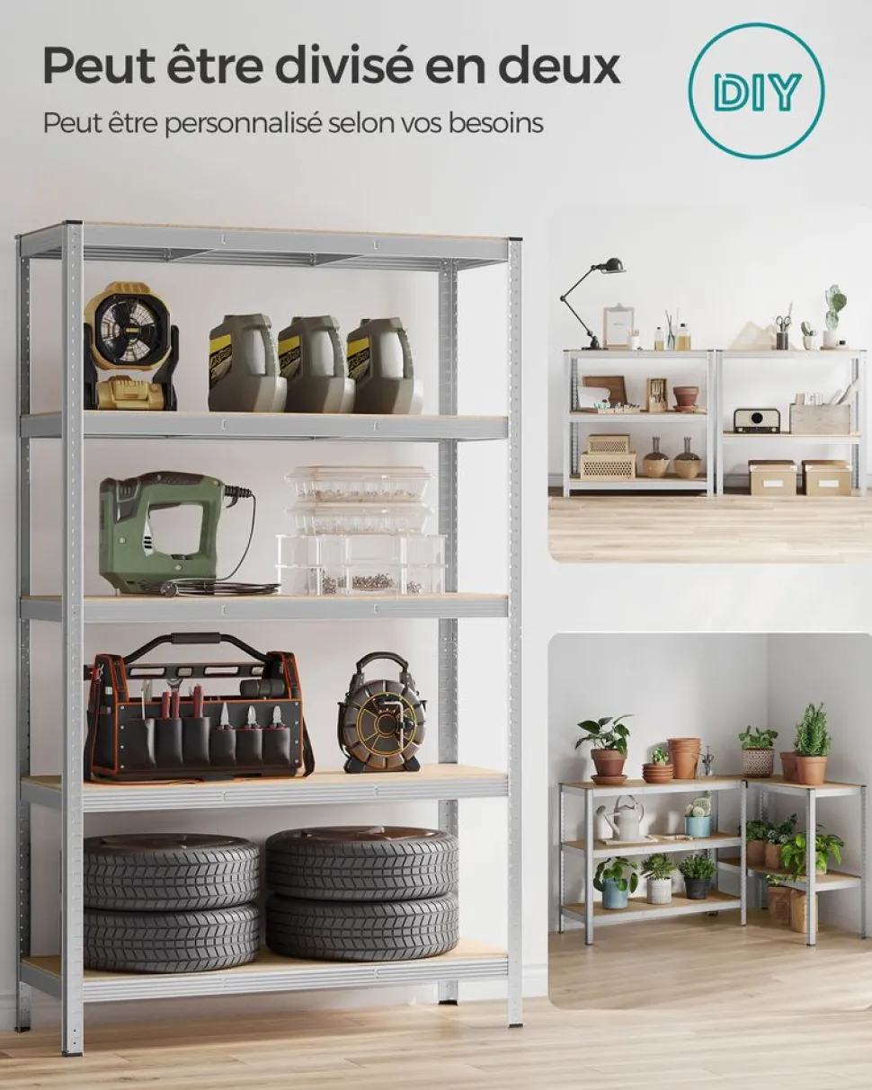 Fashion SONGMICS Étagère de cuisine industriel