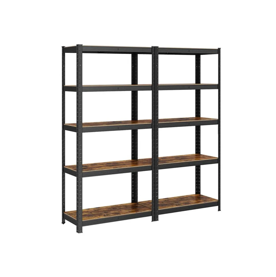 Outlet SONGMICS Étagère de cuisine industriel Brun Vintage Noir