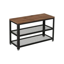 Best Sale SONGMICS Étagère de rangement à 2 niveaux grège noir