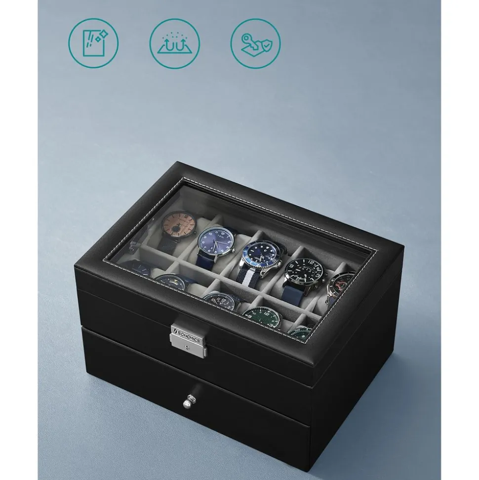 Hot SONGMICS Étagère de rangement 6 niveaux cadre en acier 30 x 80 x 186 cm marron blé et noir d'encre