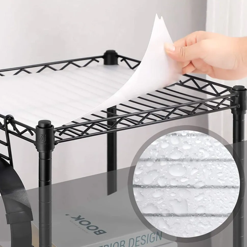 Shop SONGMICS Étagère de rangement en métal Noir