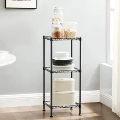 Shop SONGMICS Étagère de rangement en métal Noir