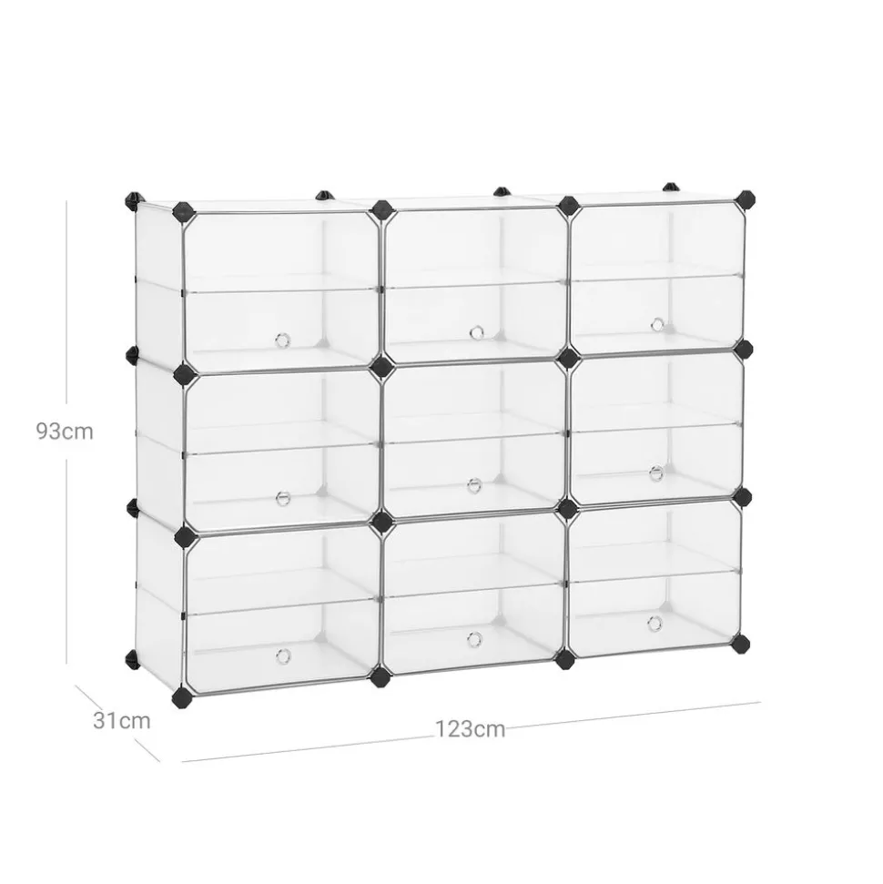 Hot SONGMICS Étagère de rangement modulable Blanc