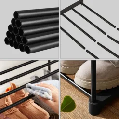 Sale SONGMICS Étagère empilable Noir