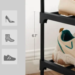 Sale SONGMICS Étagère empilable Noir