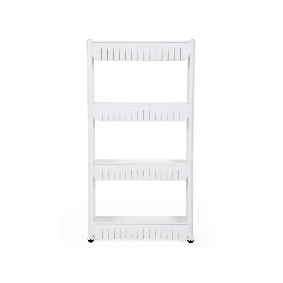 Store SONGMICS Étagère fine 4 niveaux Blanc