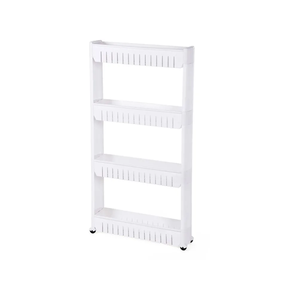 Store SONGMICS Étagère fine 4 niveaux Blanc