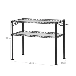 Clearance SONGMICS Étagère micro-ondes noir