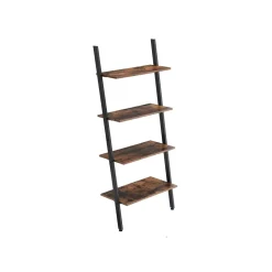 Discount SONGMICS Étagère murale échelle industriel Marron Rustique + Noir