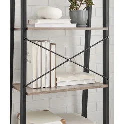 Cheap SONGMICS Étagère murale hexagonale noir