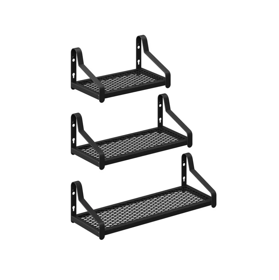 Flash Sale SONGMICS Étagère murale ronde noir Blanc
