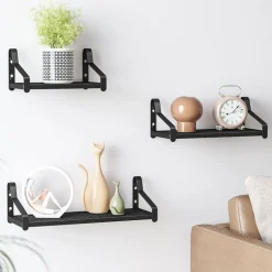 Flash Sale SONGMICS Étagère murale ronde noir Blanc