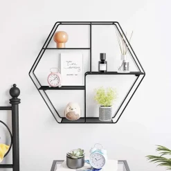 Discount SONGMICS Étagère murale ronde rose gold Beige