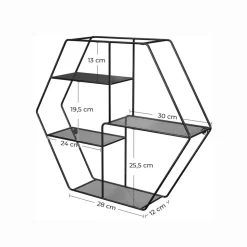 Discount SONGMICS Étagère murale ronde rose gold Beige