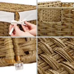 New SONGMICS Étagère placard échelle industriel Brun Vintage Noir