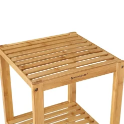 Discount SONGMICS Étagère rangement 4 casiers Couleur Du Bois