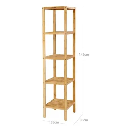 Discount SONGMICS Étagère rangement 4 casiers Couleur Du Bois