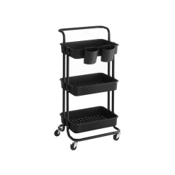 Shop SONGMICS Étagère rangement 3 niveaux noir