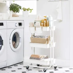 Shop SONGMICS Étagère rangement 3 niveaux noir